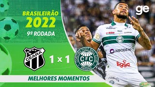 CEARÁ 1 X 1 CORITIBA  MELHORES MOMENTOS  9ª RODADA BRASILEIRÃO 2022  geglobo [upl. by Scheider216]