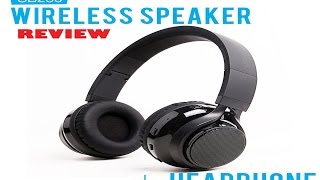 SoundBot SB250 Stereo Bluetooth Wireless Speaker Headphone Review [upl. by Lenwood]