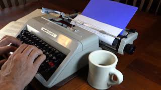 1970 Olivetti Studio 45 typewriter demo [upl. by Yeltsew]