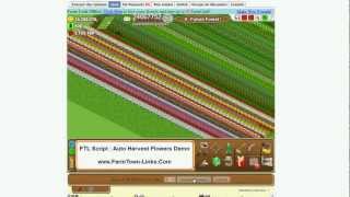 Farmtown Links Script Helper  Auto Harvest Flowers Demo  wwwFarmtownLinkscom [upl. by Hendon76]