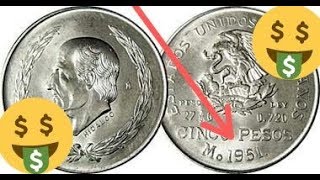 MONEDA DE 5 PESOS SUPER VALIOSA [upl. by Ricca894]