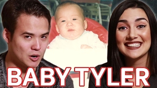 Reacting To My Boyfriends Baby Photos • Saf amp Tyler [upl. by Rebmetpes]