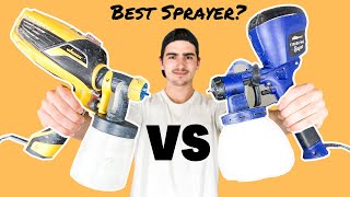 Wagner Flexio 590 VS HomeRight Super Finish Max  Paint Sprayer Comparison Review and HowTo [upl. by Pamelina]