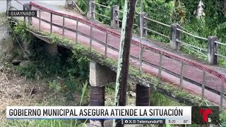 En Guaynabo puente que da acceso a nueve familias está a punto de colapsar [upl. by Eissoj525]