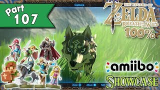 Legend of Zelda Breath of the Wild 100 walkthrough Part 107  amiibo Showcase [upl. by Ailey479]