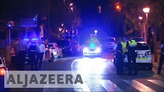 Police gun down 5 terrorists after Barcelona attack [upl. by Artenahs]