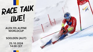 LIVE FIS Alpine Race Talk 2024 Sölden AUT  FIS Alpine [upl. by Schiff]