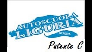 Autoscuola Liguria  Patente C  Fase 1 [upl. by Eilata598]