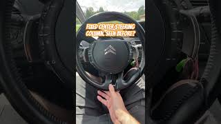 Citroen Quirks amp Features Fixed steering wheel center hello Bugatti Tourbillion [upl. by Buff]