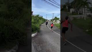 asafa powell running on the hill [upl. by Lokcin]