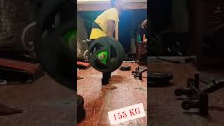 gym Deadlift 156KG first time trending viralshorts whatsappstatus status [upl. by Dnalerb255]