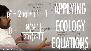 Ecology equations [upl. by Mikel66]