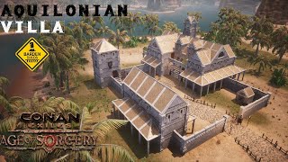 Conan Exiles Aquilonian Villa Speed Build No mods [upl. by Mello]