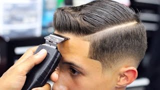 HAIRCUT TUTORIAL  COMBOVER  DROP FADE  BLOW DRIED AND STYLE [upl. by Finbur183]