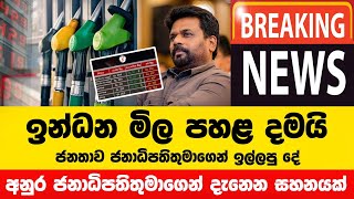 ඉන්ධන මිල පහළ දමයි  Fuel Price  Thel Mila News  Petrol Price Today Sri Lanka  Indana mila 2024 [upl. by Andros]