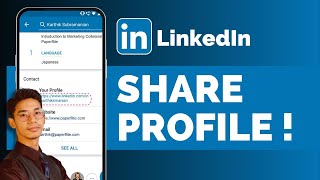 How To Share Your LinkedIn Profile Link [upl. by Lienahs]