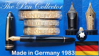 MONTBLANC Meisterstück 146 from 1983 Fountain Pen Review [upl. by Jany702]