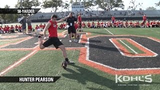 Hunter Pearson  5 Ranked Kicker in America  Class of 2018 [upl. by Calmas]