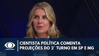 Cientista política comenta projeções do segundo turno em SP e MG  Canal Livre [upl. by Anecusa]