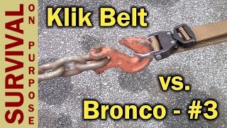 Klik Belt Cobra Buckle Tactical Belt Riggers Belt Extreme Test [upl. by Serdna]