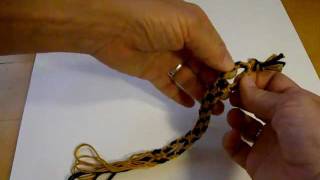 5loop braid pt 4  flat braid with 2 eyelets continuation [upl. by Deland]