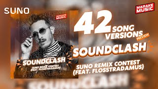 42 Remix Versions of Soundclash  SUNO feat FLOSSTRADAMUS [upl. by Thormora777]