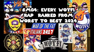 Every SMG4 War of the Fat Italians Rap Ranked 2024 SMG4 Songs Compilation [upl. by Yadseut]