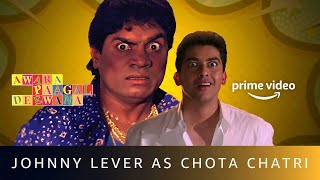 Chota Chatri Khallas Kar Dega  Johnny Lever Comedy Scene  Awara Paagal Deewana [upl. by Anival]