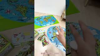 茜茜實拍分享。全球瀕危動物拼圖書 animals endangered species of the planet ｜kidsread點讀筆 [upl. by Heins80]