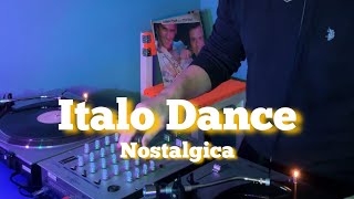 ITALO DANCE gabryponte dance djset vinyl djing [upl. by Martell672]