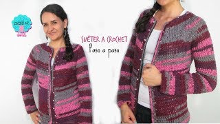 Tutorial sacochaqueta a crochet fácil [upl. by Ezechiel78]