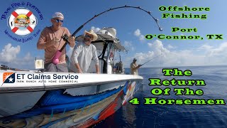 Offshore Fishing Port OConner Tx Amber Jack Texas Fins amp Feathers [upl. by Niad]