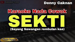 SEKTI  DENNY CAKNAN  KARAOKE NADA COWOK VERSI KOPLO PARGOY Sayang sawangen rembulan kae [upl. by Herbert530]