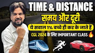 Time amp Distance New Tricky Questions  SSC CGL 2024  Insp Mohit Goyal Sir [upl. by Leunad]