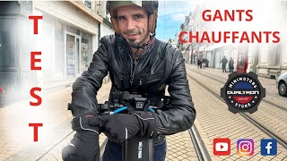 Test gants chauffants  trottinette électrique [upl. by Stryker]