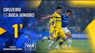 CONMEBOL SUDAMERICANA  REVISIÓN VAR  CRUZEIRO VS BOCA JUNIORS [upl. by Ramu]