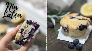 ZitronenBlaubeerMuffins I fluffig und super lecker I Blitzrezept [upl. by Llenrahs]