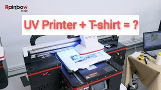 Can UV printer print Tshirt We did a Test [upl. by Leverick867]