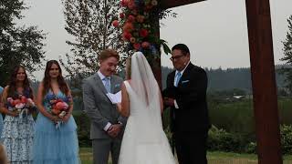 The most heartwarming wedding ceremony ever  Wedding Officiant Speech  Christian Wedding Ceremony [upl. by Tavie]