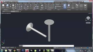 Cara membuat Katup mobil 3D Autocad [upl. by Rimidalb540]