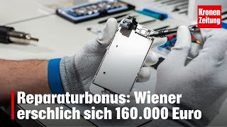 Reparaturbonus Wiener erschlich sich rund 160000 Euro  kronetv NEWS [upl. by Carrol]