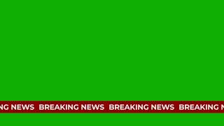 Breaking news ticker scrolling text on green background animation [upl. by Revell]