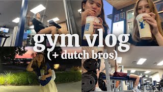 monday gym vlog w faith and trying dutch bros [upl. by Nnaeel93]