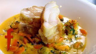 Gordon Ramsay Demonstrates How To Make Monkfish with a Mussel Broth  The F Word [upl. by Eesdnil]