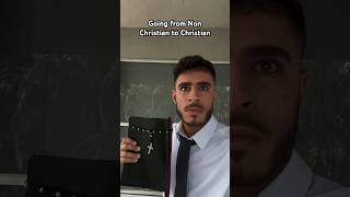 Going from Non Christian to Christian 🐣 christian christianity shorts funny jesus bible god [upl. by Bunow]