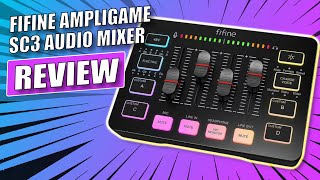 FiFine AmpliGame SC3 Audio Mixer  Review [upl. by Yrollam]