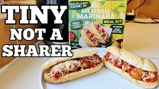 SUBWAY FAKEAWAY New Meatball Marinara Meal Kit Review [upl. by Grannia231]