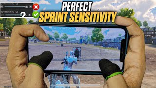 SPRINT SENSITIVITY Guide for Fast Movement  Best sprint Sensitivity  BGMIPUBG Mobile [upl. by Iz558]