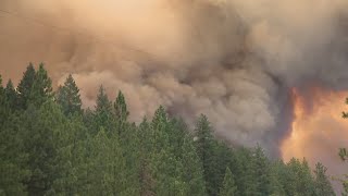 California Wildfire  Cal Fire says the Park Fire is over 178000 acres [upl. by Kiele]