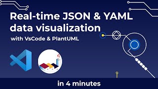 Realtime JSON amp YAML data visualization with PlantUML and VSCode  in 4 minutes [upl. by Nnaylime878]